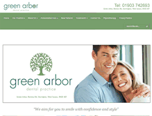Tablet Screenshot of greenarbordental.com